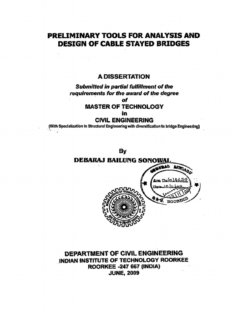 Cable Stayed Bridge Design Tools | PDF | Bridge | Beam (Structure)