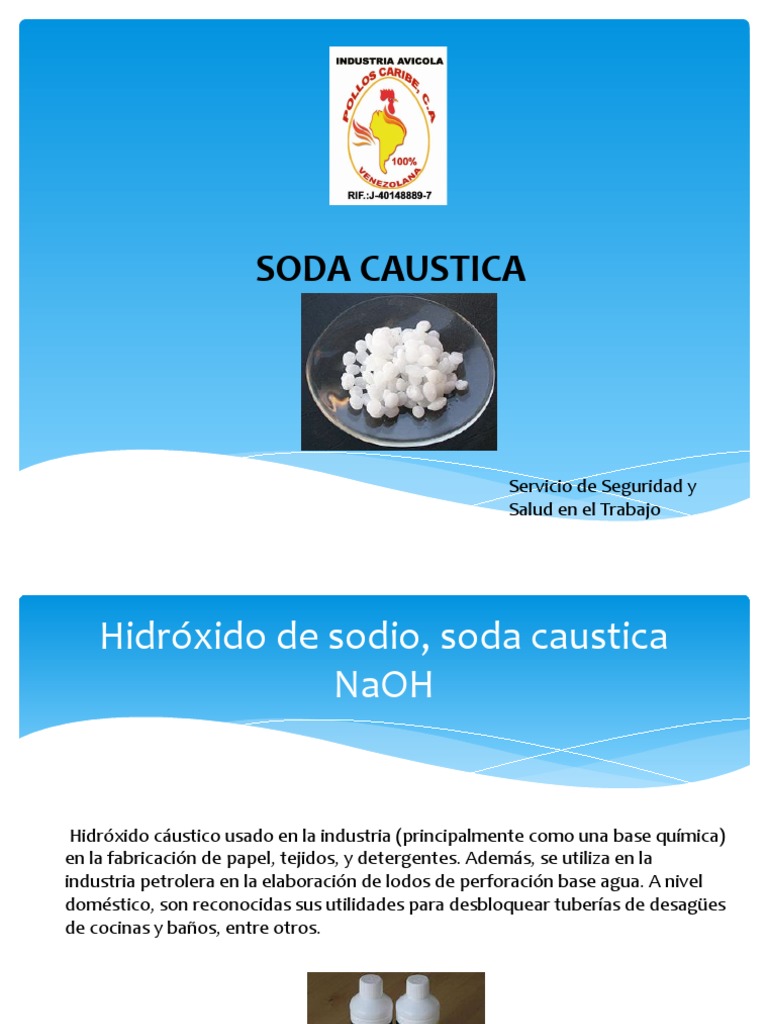 Hidroxido de Sodio PDF Hidróxido de sodio Agua