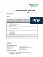 Declaration of Conformity To Particular Specifications: Date: 30th Jan, 2018