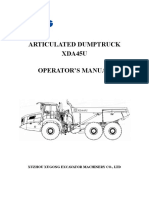 Xda45u Articulated Dump Truck Operation and Maintenance Manual