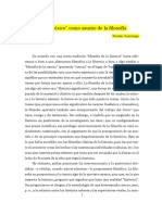 CUARTANGO, Roman. - Lo “histórico” como asunto de la filosofía