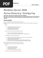 Download Course Outline - Exam 70-640 TS Windows Server 2008 Active Directory Configuring by Syed Adnan Ali SN57903351 doc pdf
