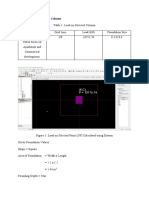 4.1 Loads On Selected Column