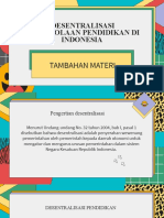 Materi Inti Desentralisasi Pendidikan