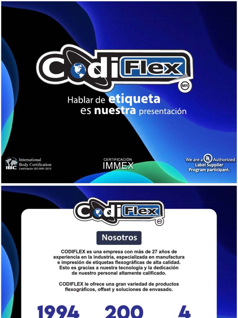 Esp Oficial Codiflex 2022 | PDF | Impresión | Procesos industriales