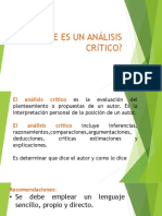 Analisis Critico