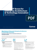 Gartner It Score For Enterprise Architecture and Technology Innovation Sample Excerpt