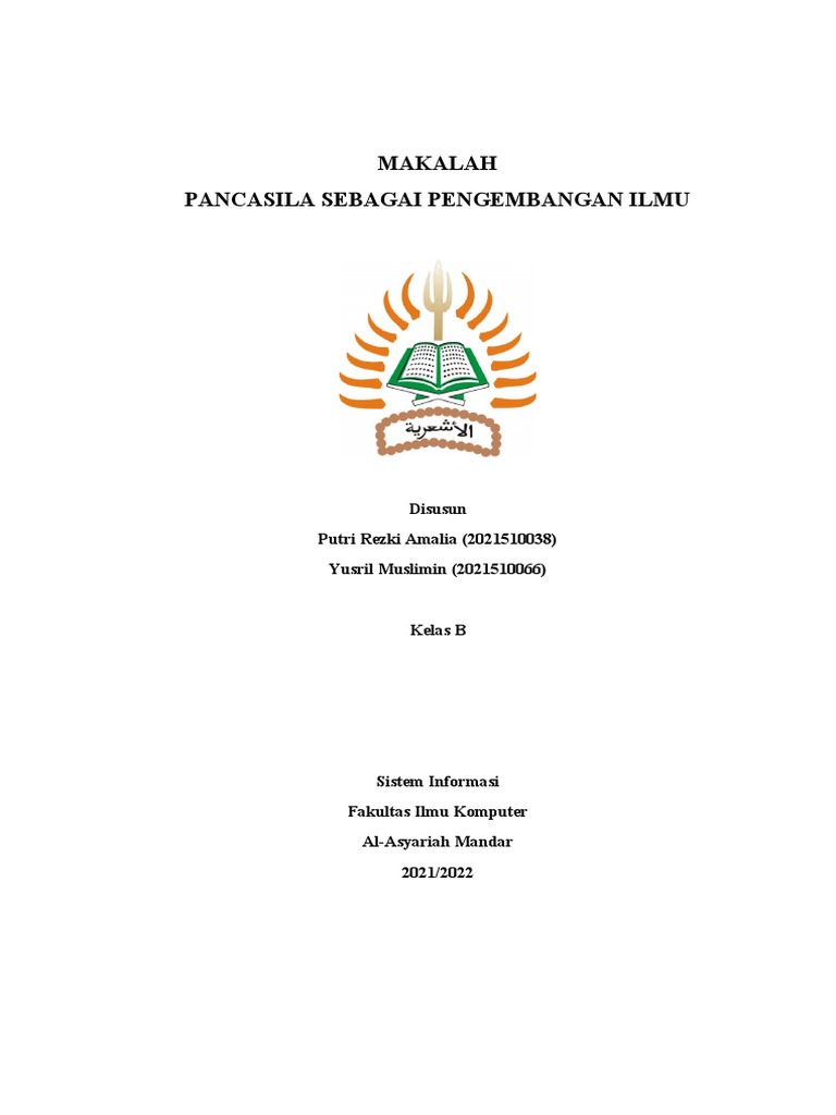 Pancasila sebagai Dasar Pengembangan Ilmu | PDF