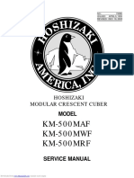 KM-500MAF KM-500MWF KM-500MRF: Hoshizaki Modular Crescent Cuber Model