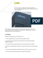 Swot Analysis of Vivo Company
