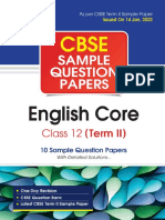 Arihant Class 12 English Core Term 2 Sample Papers - Unlocked