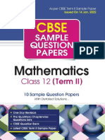 Arihant Class 12 Mathematics Term 2 Sample Papers - Unlocked