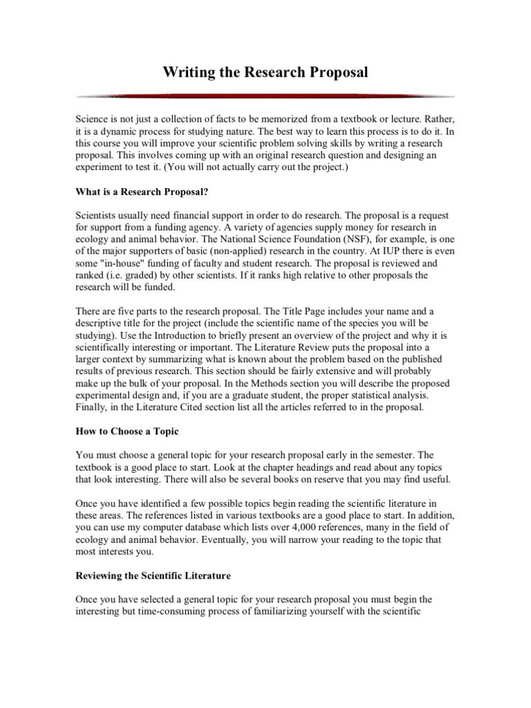 Literature Review Proposal Guide | PDF | Experiment | National Science ...