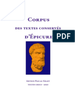 Corpus Des Textes Epicure