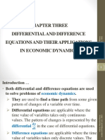 Differential and Difference Equations in Economic Dynamics