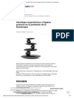 Abordajes Ergonómicos e Higiene Postural en La Profesión de La Fisioterapia