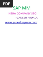 Intra Company Sto: Sap MM