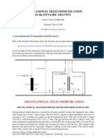 Gravitational Communication With Dynamic Gravity Laboratory Demonstration