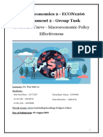 IS and LM Curve - Macroeconomic Policy Effectiveness: Macroeconomics 2 - ECON1266 Assessment 2 - Group Task