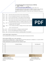 Physical Activity Readiness Questionnaire (PAR-Q) : Aecoronel2101qc@student - Fatima.edu - PH