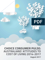 Choice Consumer Pulse:: Australians' Attitudes To COST OF LIVING 2014-2017