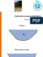 Hydrostatic Pressure Distribution: Prof. Dr.-Ing. Andreas Malcherek