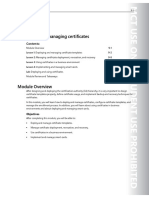 Deploying and Managing Certificates: Contents