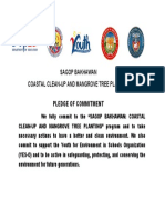 Sagop Bakhawan Coastal Clean-Up and Mangrove Tree Planting: Pledge of Commitment