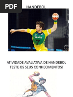 HANDEBOL avaliação