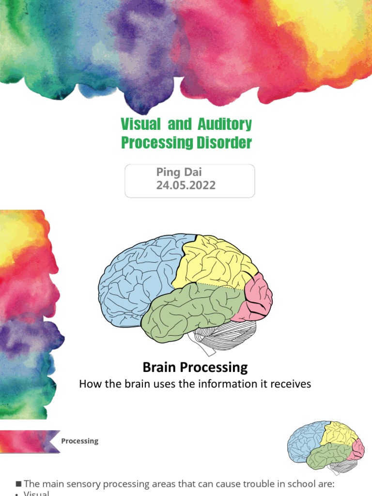 Visual and Auditory Processing Disorder PDF Reading Comprehension
