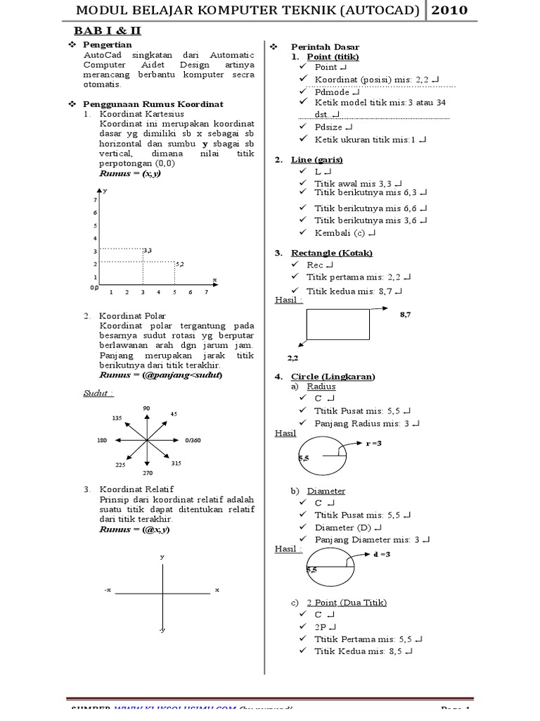 Modul Belajar Komputer Teknik Autocad 2010 Pdf