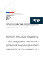 DEMANDA AUMENTO ALIMENTOS MENORES Balcazar Rojas Folio 20160077279