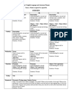 Lesson Plan Grade 5 Week 14 Term 2