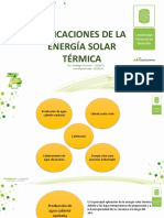 Aplicaciones de La Energía Solar Termica