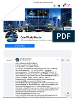 One World Media - Publications - Facebook