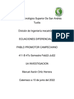 Investigacion U4 ECUACIONES DIFERENCIALES