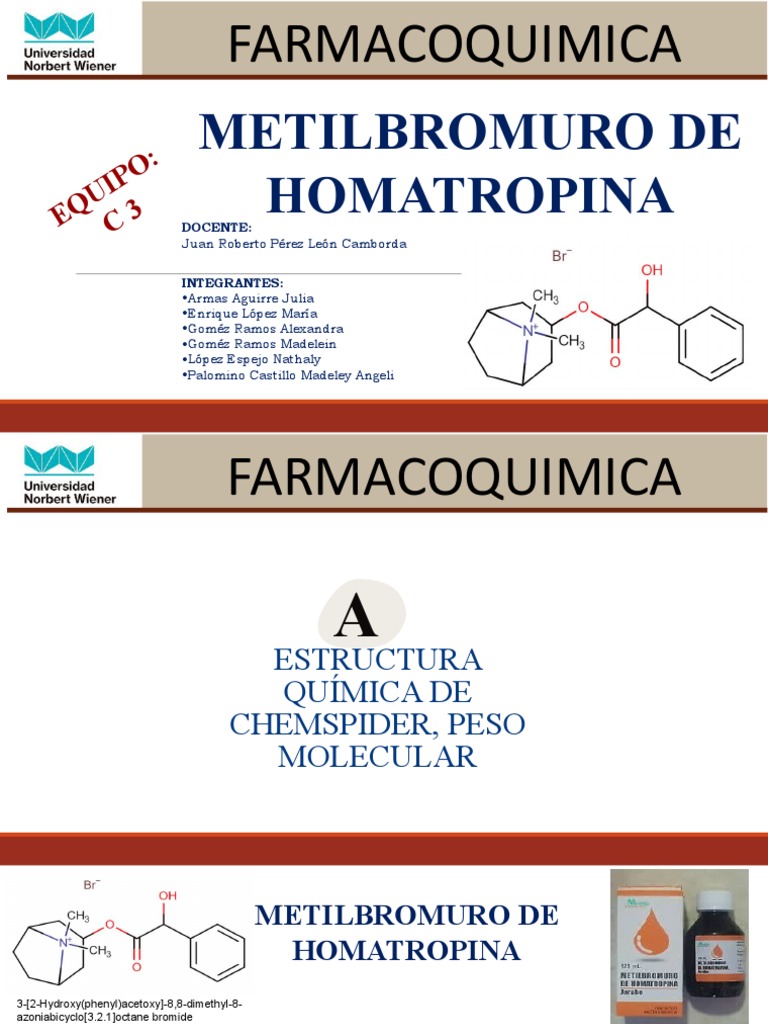 Metilbromuro de Homatropina | PDF | Solubilidad | Precipitación (Química)