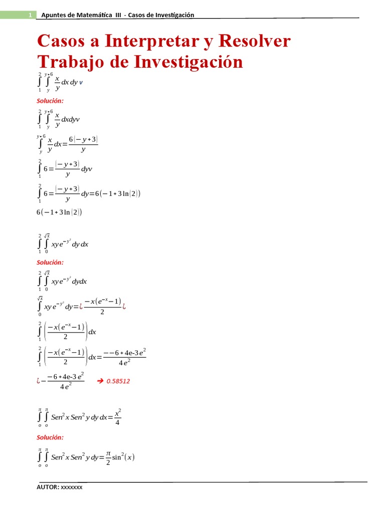 Integrales Triples PDF Integral Teoría del operador