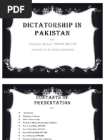 Dictatorship in Pakistan Slides