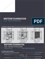 Midterm Examination: Ce 322 - Building Systems Design