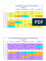 Horarios Presenciales Por Aos 1ro A 7mo Ao 2021 - 2022 - Completos