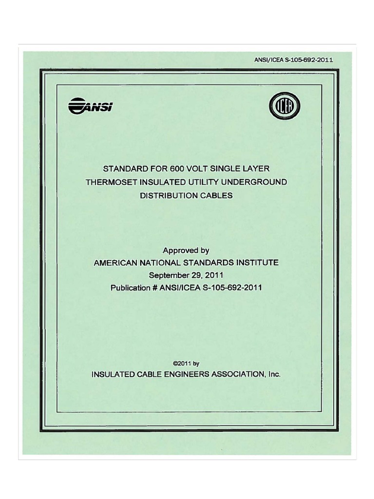 Icea S-105-692-2011 | PDF