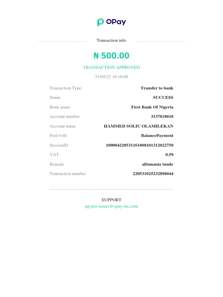 Transaction Info | PDF | Finance & Money Management