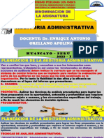 Auditoría administrativa de universidad peruana sobre planeación