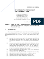 Explanatory Circular Finance Act 2005 Compiled Recast