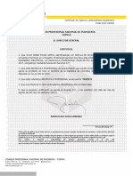 Certificado de Vigencia y Antecedentes Disciplinarios - CONSEJO de LA PROFESION 2021