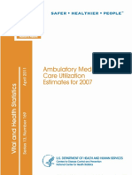 Ambulatory M Edical Care Utilization Estimates For 2007: S A F E R - H Ealth Ier - People