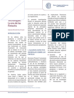 Sistema Financiero y Tecnologias La Era de Las Fintechs