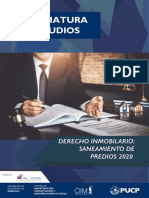 Diplomatura Derecho Inmobiliario. PUCP. Derecho Civil Profesores