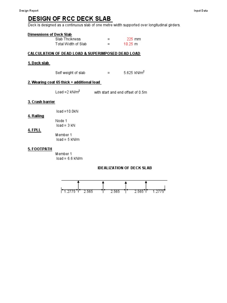 3) Deck Slab Design PDF Strength Of Materials Young's Modulus